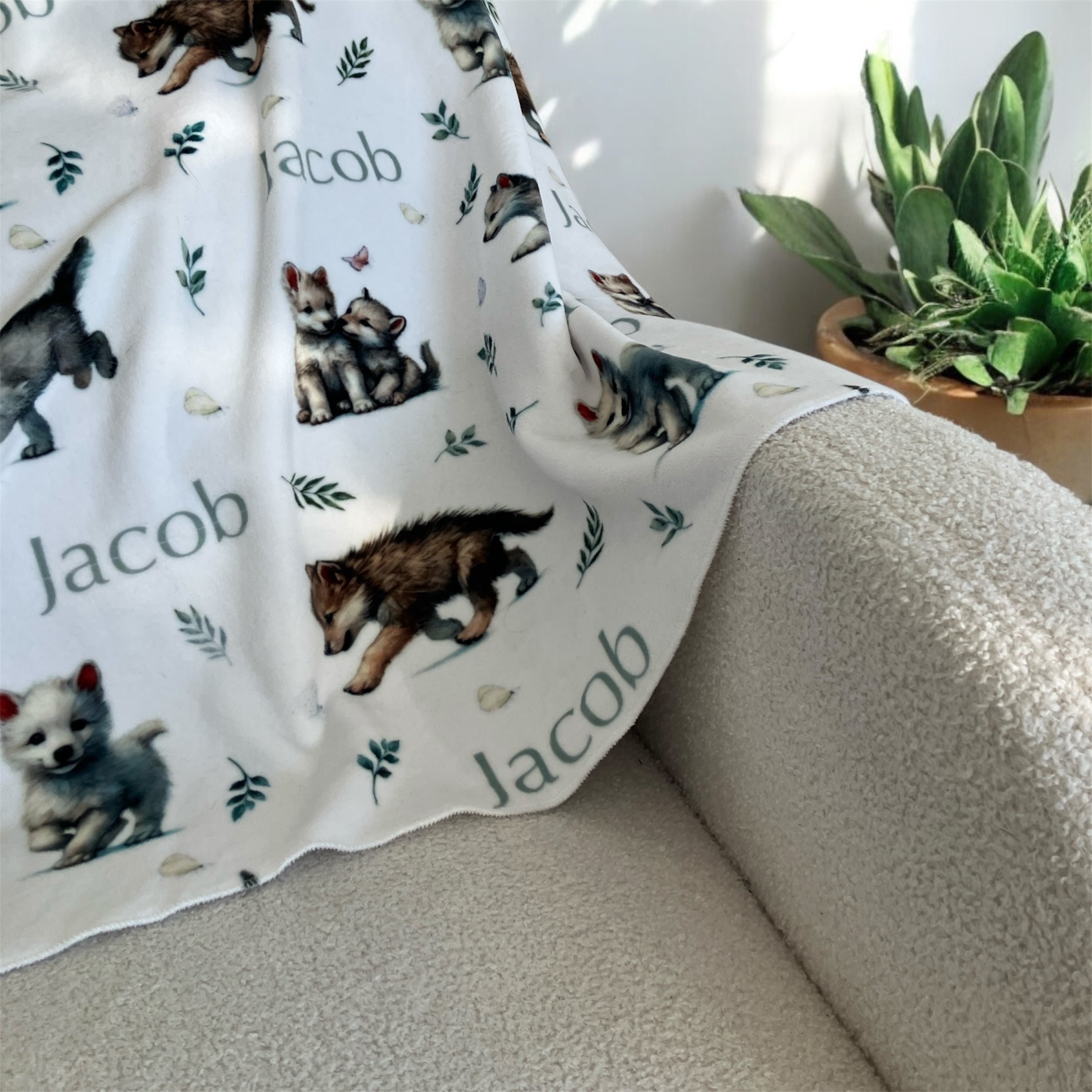 Couvertures douces simple épaisseur personnalisées